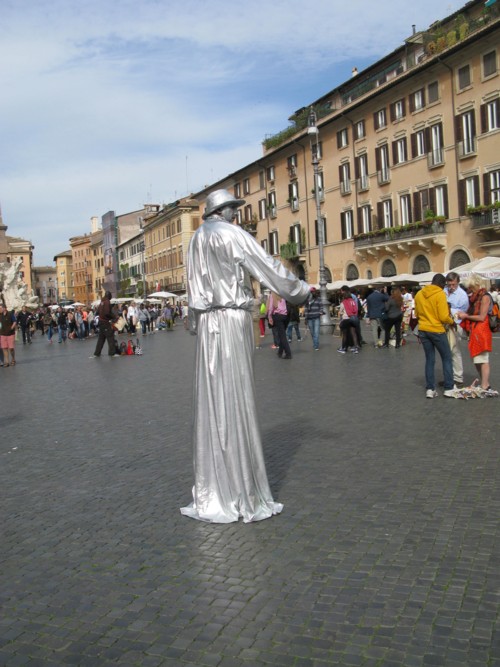 Piazza Navona  mime artist sized
