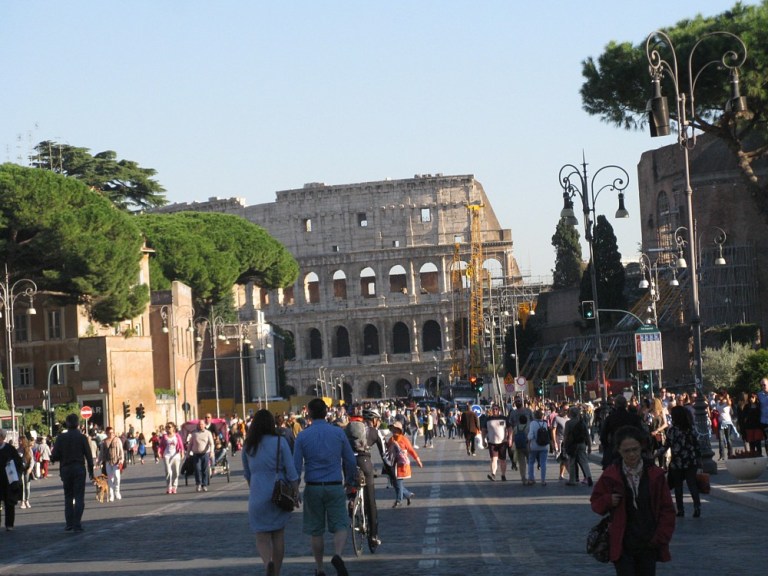 Route to the Colosseum