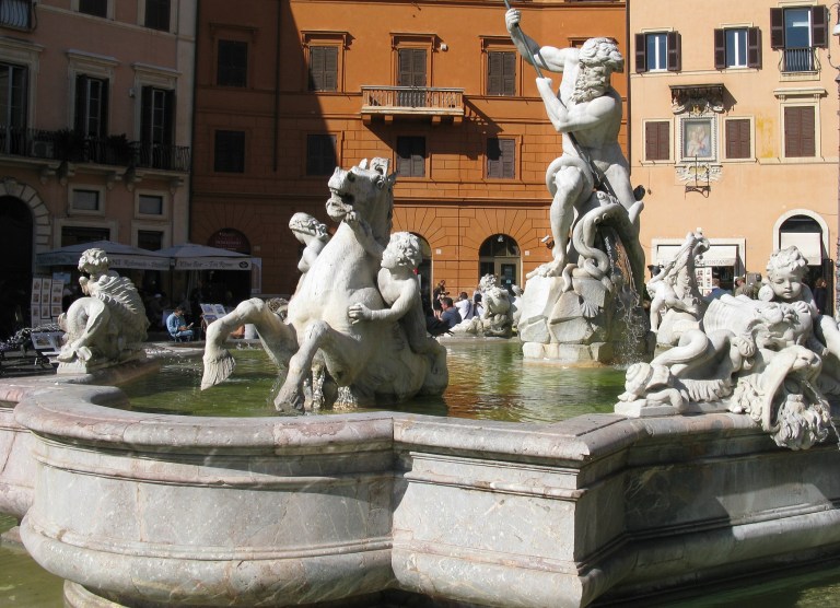 Piazza Navona Fountain sized crop