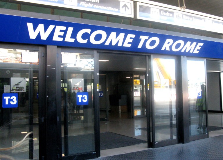 Rome Airport crop