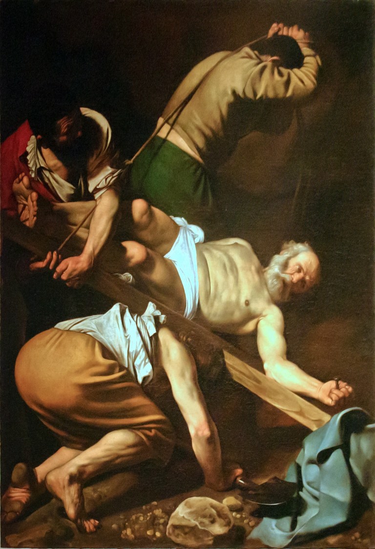 crucifixion-of-st-peter- Caravaggion image Ron Porter