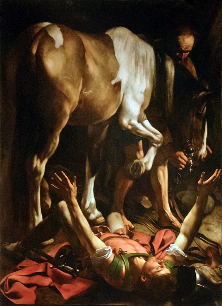 The Conversion of St Paul , Caravaggio image Ron Porter