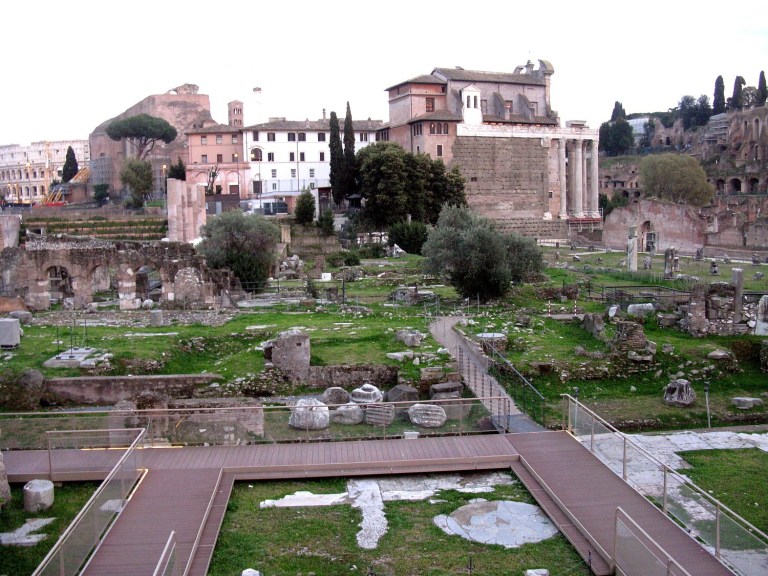 Forum with Temple of Venus marked