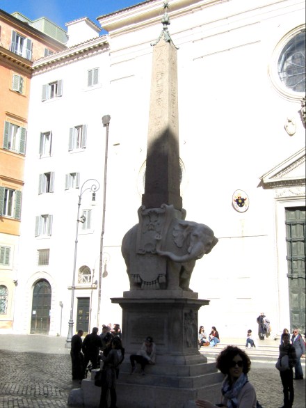 Bernini elephant statue