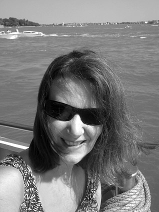Author all at sea in Venice 