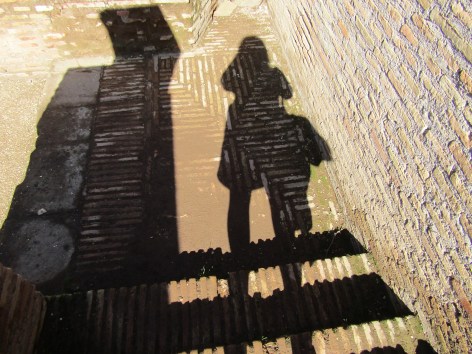 Author at work in the Forum, Rome 