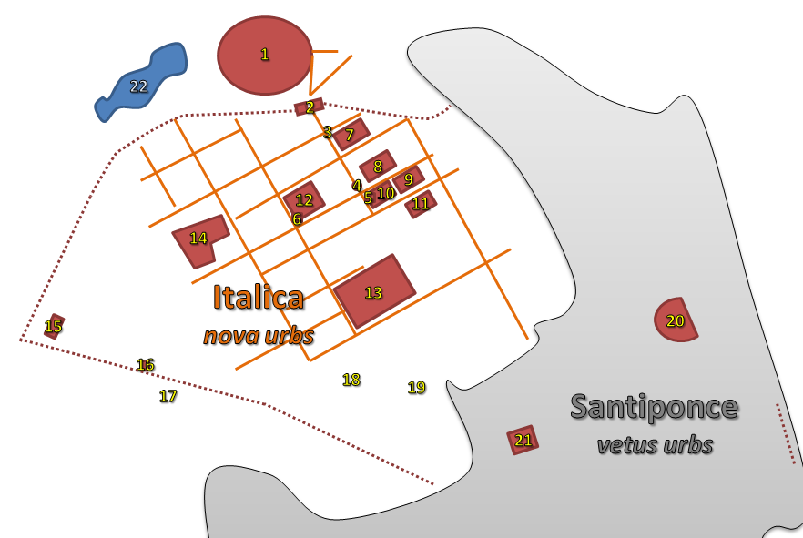 Italica town plan